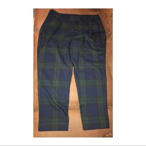 Green and Blue Plaid Pants